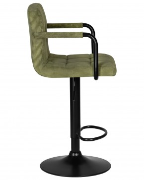 Стул барный DOBRIN KRUGER ARM BLACK, зеленый вельвет (LAR-E2041-7) в Верхней Салде - verhnyaya-salda.ok-mebel.com | фото 3