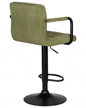 Стул барный DOBRIN KRUGER ARM BLACK, зеленый вельвет (LAR-E2041-7) в Верхней Салде - verhnyaya-salda.ok-mebel.com | фото 4