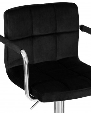 Стул барный DOBRIN KRUGER ARM, черный велюр (MJ9-101) в Верхней Салде - verhnyaya-salda.ok-mebel.com | фото 7