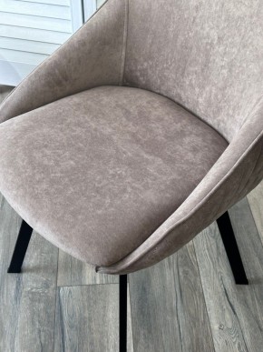 Стул CASA, 360 град. поворот. B5 Капучино, велюр / черный каркас,М-City в Верхней Салде - verhnyaya-salda.ok-mebel.com | фото 3
