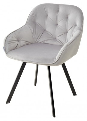 Стул GALE 360 град. поворот. BLUVEL-03 LIGHT GREY, велюр/ черный каркас, М-City в Верхней Салде - verhnyaya-salda.ok-mebel.com | фото