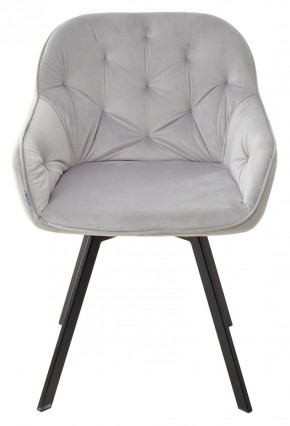 Стул GALE 360 град. поворот. BLUVEL-03 LIGHT GREY, велюр/ черный каркас, М-City в Верхней Салде - verhnyaya-salda.ok-mebel.com | фото 3