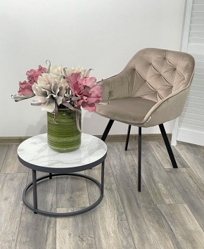 Стул GALE 360 град. поворот. BLUVEL-40 BEIGE, велюр/ черный каркас, М-City в Верхней Салде - verhnyaya-salda.ok-mebel.com | фото 2