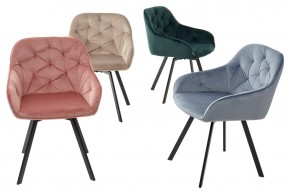 Стул GALE 360 град. поворот. BLUVEL-40 BEIGE, велюр/ черный каркас, М-City в Верхней Салде - verhnyaya-salda.ok-mebel.com | фото 3