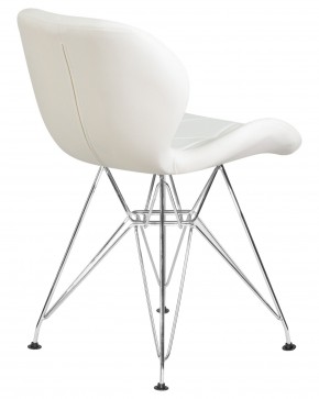 Стул обеденный DOBRIN BUTTERFLY CHROME, ножки хром, цвет белый в Верхней Салде - verhnyaya-salda.ok-mebel.com | фото 4