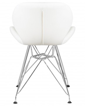 Стул обеденный DOBRIN BUTTERFLY CHROME, ножки хром, цвет белый в Верхней Салде - verhnyaya-salda.ok-mebel.com | фото 5