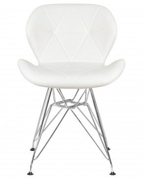 Стул обеденный DOBRIN BUTTERFLY CHROME, ножки хром, цвет белый в Верхней Салде - verhnyaya-salda.ok-mebel.com | фото 6