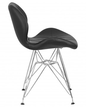 Стул обеденный DOBRIN BUTTERFLY CHROME, ножки хром, цвет чёрный в Верхней Салде - verhnyaya-salda.ok-mebel.com | фото 3