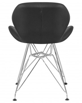 Стул обеденный DOBRIN BUTTERFLY CHROME, ножки хром, цвет чёрный в Верхней Салде - verhnyaya-salda.ok-mebel.com | фото 5