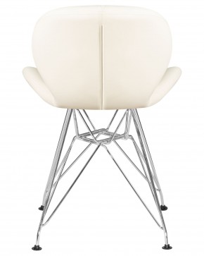 Стул обеденный DOBRIN BUTTERFLY CHROME, ножки хром, цвет кремовый в Верхней Салде - verhnyaya-salda.ok-mebel.com | фото 5