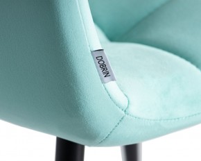 Стул обеденный DOBRIN CHILLY, Мятный Holland 50, основание черное в Верхней Салде - verhnyaya-salda.ok-mebel.com | фото 10