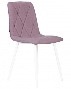 Стул обеденный DOBRIN CHILLY ROMBO, Лавандовый Simple 48, основание белый в Верхней Салде - verhnyaya-salda.ok-mebel.com | фото 2