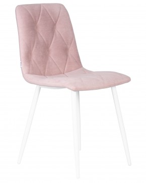 Стул обеденный DOBRIN CHILLY ROMBO, Розовый Simple 03, основание белый в Верхней Салде - verhnyaya-salda.ok-mebel.com | фото 2