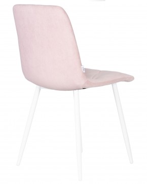Стул обеденный DOBRIN CHILLY ROMBO, Розовый Simple 03, основание белый в Верхней Салде - verhnyaya-salda.ok-mebel.com | фото 4
