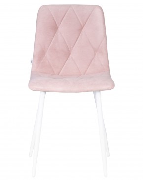 Стул обеденный DOBRIN CHILLY ROMBO, Розовый Simple 03, основание белый в Верхней Салде - verhnyaya-salda.ok-mebel.com | фото 6