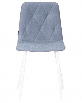 Стул обеденный DOBRIN CHILLY ROMBO, Серо-голубой Simple 26, основание белый в Верхней Салде - verhnyaya-salda.ok-mebel.com | фото 6