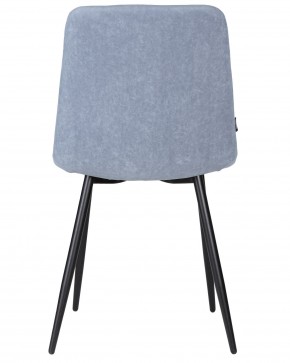 Стул обеденный DOBRIN CHILLY ROMBO, Серо-голубой Simple 26, основание черное в Верхней Салде - verhnyaya-salda.ok-mebel.com | фото 5