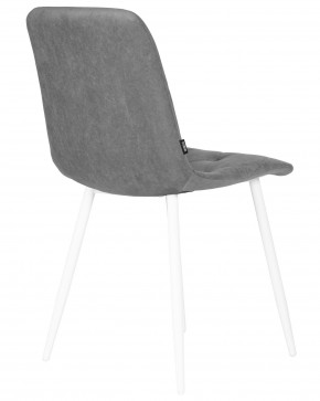 Стул обеденный DOBRIN CHILLY ROMBO, Серый Simple 33, основание белый в Верхней Салде - verhnyaya-salda.ok-mebel.com | фото 4