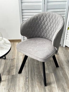 Стул SKAT 360 град. поворот. B22 Серый, велюр / черный каркас, М-City в Верхней Салде - verhnyaya-salda.ok-mebel.com | фото 3