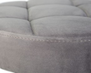 Табурет барный DOBRIN BRUNO BLACK, серый велюр (MJ9-75) в Верхней Салде - verhnyaya-salda.ok-mebel.com | фото 4