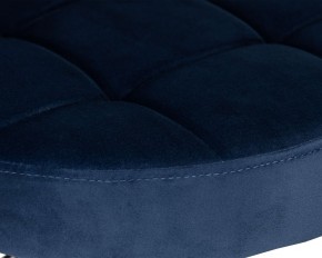 Табурет барный DOBRIN BRUNO BLACK, синий велюр (MJ9-117) в Верхней Салде - verhnyaya-salda.ok-mebel.com | фото 4