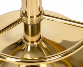 Табурет барный DOBRIN BRUNO GOLD, серый велюр (MJ9-75) в Верхней Салде - verhnyaya-salda.ok-mebel.com | фото 4