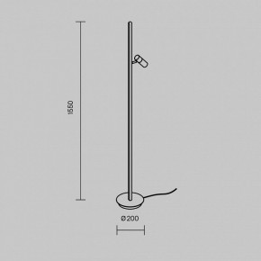 Торшер Maytoni Thin MOD395FL-L28BS3K в Верхней Салде - verhnyaya-salda.ok-mebel.com | фото 4