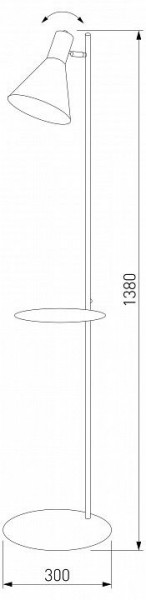 Торшер с полкой TK Lighting Jump 5864 Jump в Верхней Салде - verhnyaya-salda.ok-mebel.com | фото 2