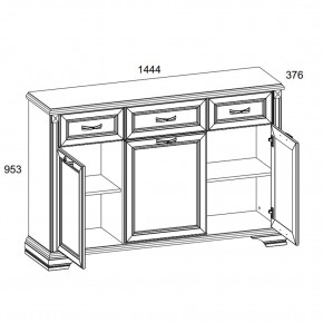 Тумба 3D3S, MONAKO, цвет Сосна винтаж/дуб анкона в Верхней Салде - verhnyaya-salda.ok-mebel.com | фото 2