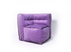 Угловое модульное бескаркасное кресло Комфорт (Фиолет велюр) в Верхней Салде - verhnyaya-salda.ok-mebel.com | фото