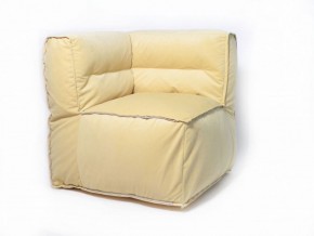 Угловое модульное бескаркасное кресло Комфорт (Желтый велюр) в Верхней Салде - verhnyaya-salda.ok-mebel.com | фото