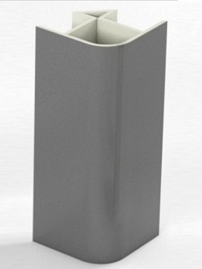 Угловое соединение для цоколя 90 гр. h150 мм (Алюминий, Белый, Черный, Сонома) в Верхней Салде - verhnyaya-salda.ok-mebel.com | фото