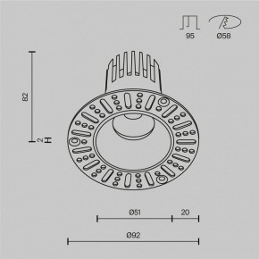 Встраиваемый светильник Maytoni Dip DL119-10W-2.7K-TRS-B в Верхней Салде - verhnyaya-salda.ok-mebel.com | фото 10