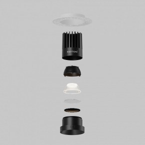 Встраиваемый светильник Maytoni Dip DL121-15W-4K-TRS-B в Верхней Салде - verhnyaya-salda.ok-mebel.com | фото 8