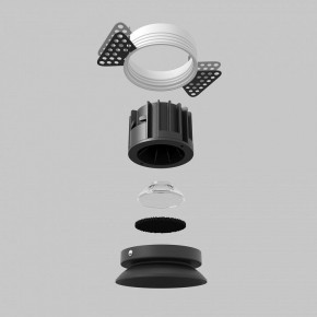 Встраиваемый светильник Maytoni Round DL058-12W2.7K-TRS-B в Верхней Салде - verhnyaya-salda.ok-mebel.com | фото 5