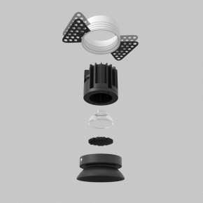 Встраиваемый светильник Maytoni Round DL058-7W2.7K-TRS-B в Верхней Салде - verhnyaya-salda.ok-mebel.com | фото 5