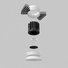 Встраиваемый светильник Maytoni Round DL058-7W2.7K-TRS-W в Верхней Салде - verhnyaya-salda.ok-mebel.com | фото 5