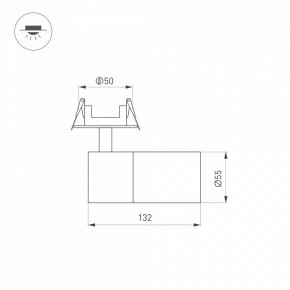Встраиваемый светильник на штанге Arlight LGD-ARTEMIS-BUILT-FLAP-R55-12W 051796 в Верхней Салде - verhnyaya-salda.ok-mebel.com | фото 6