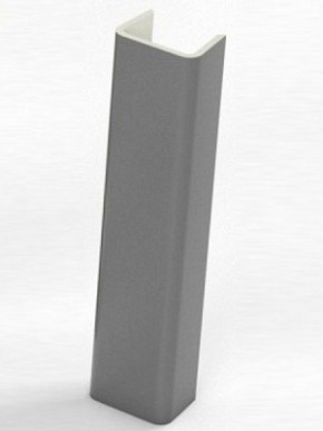 Торцевая заглушка  для цоколя h100 мм (Алюминий, Белый, Черный, Сонома) в Верхней Салде - verhnyaya-salda.ok-mebel.com | фото 1
