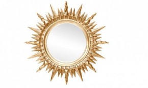 Зеркало круглое золото (1810(1) в Верхней Салде - verhnyaya-salda.ok-mebel.com | фото 1
