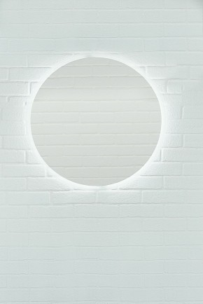 Зеркало Moon 72 white с подсветкой Sansa (SMo1046Z) в Верхней Салде - verhnyaya-salda.ok-mebel.com | фото 3